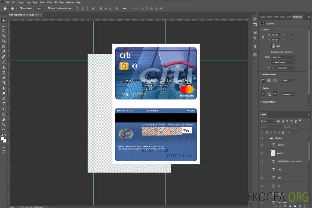 Carte Mastercard Pérou Citibank template